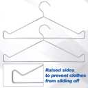 Wonderjune 2 Pack X Ray Apron Hangers Radiation Protection Heavy Duty Silver Metal Apron Hangers for Radiation Workstations, 21.65 x 9.76 inches