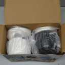 Bruvoalon 32Pcs Kids Play Kitchen Toys Set, Toddlers Pretend Cooking Playset Acccessories with Pots Pans, Utensils Cookware, Foods, Canned Veges, Learning Gift for Kids Girls Boys (White)