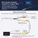 License Plate Backup Camera HD Night Vision Rear View Camera with 8 LEDs 170 Viewing Angle Waterproof Backup Rear Camera for Cars