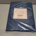 Rectangle Table Cloth Linen Farmhouse Stainproof Waterproof Washable Polyester Oblong Rectangular Fabric Table Cover for Kitchen Dining Dinner (Navy Blue01, 84" x 60" (Rectangular))