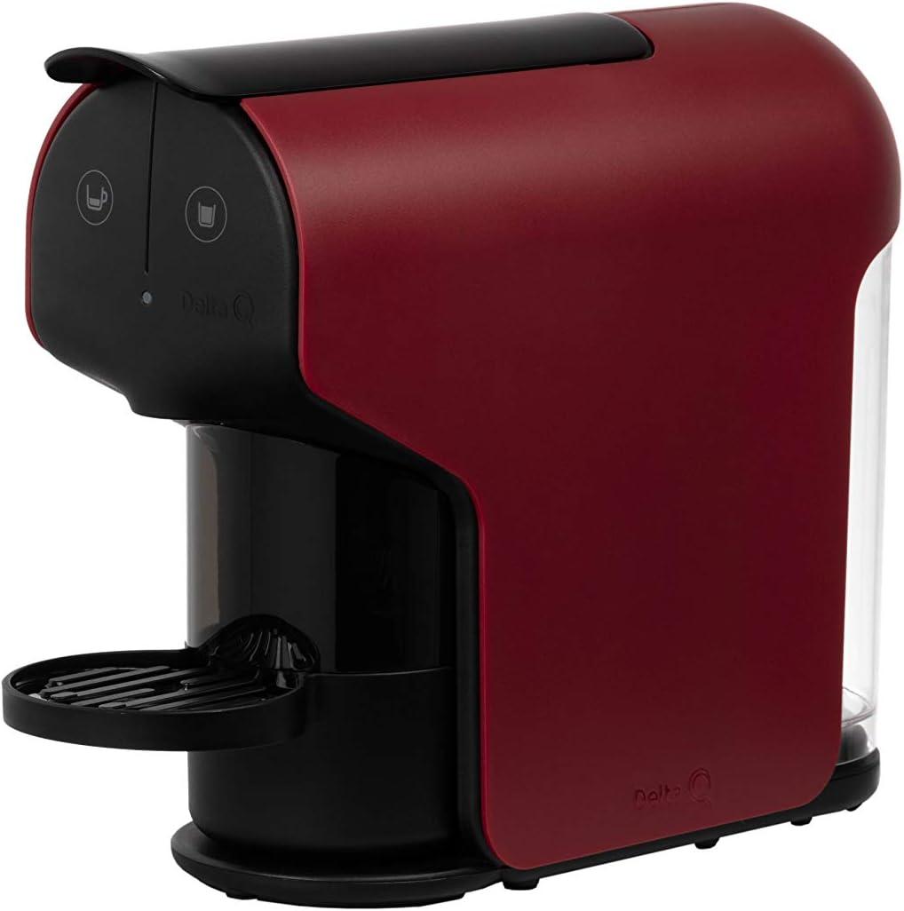 Delta Q Quick Espresso Capsule Machine  Compact Size  Works ONLY with Delta Q Pods (Red)