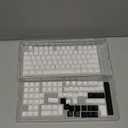 SDYZ White Keycaps - Side Print PBT Keycaps 60 65 75 100 Percent, Double Shot Shine Through Custom Key caps, 132 Keys Set, Cherry Profile, Minimalist Style for Cherry Gateron MX Switche Keyboard