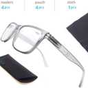 Blue Light Blocking Reading Glasses Men Large Wide Oversized Square Computer Readers Glasses for Big Head/Large Face