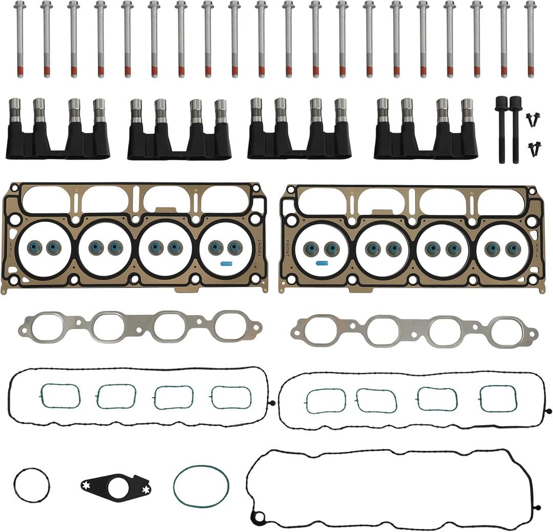 5.3 NON AFM Cylinder Head Gasket Set & Valve Lifter kit Bolt Fit For GMC Yukon XI Sierra 1500 Chevy Tahoe Suburban Silverado 5.3L V8 2014-2020 HS26744PT 12625436 ES73121