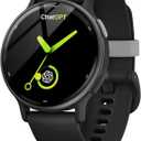 AI Chatgpt,Smart Watch for Woman,Translator Watch,Fitness Tracker with Heart Rate & Sleep Monitor,Answer/Make Call,AMOLED Touchsreen, Watch for iPhone/Samsung/Android,50+Sport Modes,3ATM Waterproof (Black)