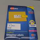 Avery Printable Shipping Labels with Sure Feed, 2" x 4" Customizable Stickers, White, 250 Blank Mailing Labels, Great for Mailing, Shipping, and More (5263)
