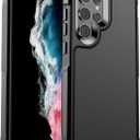 Designed for Samsung Galaxy S22 Ultra Case, [Military Drop Protection] [Dual Layer Structure Design] Heavy Duty Shockproof Non-Slip Phone Cover for Galaxy S22 Ultra, Black