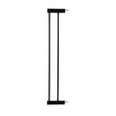 BABELIO Metal Baby Gate Dog Gate, 5.5inch (14cm) Black Extension, Extra Wide Pet Gate for Stairs & Doorways, Pressure Mounted Walk Thru Child Gate with Door, NO Need Tools NO Drilling,28" Tall