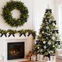 LaRibbons 12 Pack Black Velvet Christmas Bows for Gift Wrapping, 4" x 3.74" Decorative Velvet Gift Bows with Twist Tie for Presents, Tree, Wreath & Holiday Decorations