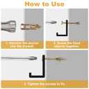 PAGOW 80 Pcs Self-Drilling Anchors, Ancors and Screws for Heavy Duty, Metal Screw Anchors Kit, No Drill and Holes in Wall (40 Pcs Steel Anchors 0.47"x1.57" + 40 Pcs Zinc Screws 0.31"x1.57") (Gold)