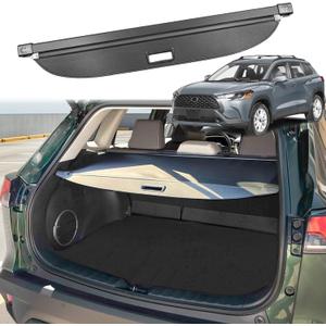 Cargo Cover for Toyota Corolla Cross 2026 Accessories 2025 2024 2023 2022, Retractable Trunk Cover luggage Security Cover Shield Shade for Corolla Cross Accessories (Not for Corolla/,Leather)