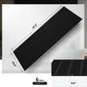 6 Pack Acoustic Wall Panels, 47.2" X 23.6" Sound Absorbing Panels, Decorative Sound Proof Panels for Office, Studio, Home Theatre - Black, 47.2 X 23.6 -6pcs