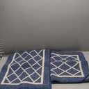 BEQHAUSE-Kitchen-Rugs-Washable-Kitchen-Mats-for-Floor Non-Slip Kitchen Mats Set of 2 Absorbent Kitchen Runner Navy Blue with TPR Backing 20x30inch/20x48inch