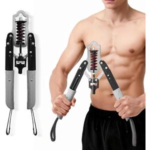 DERACY Chest Workout Equipment, Adjustable Forearm Strengthener, Carbon Steel Twister Arm Trainer, Upper Body Strength Trainer for Home Gym