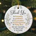 3 x Thank You Gifts for Women 2025, Appreciation Gifts for Coworkers, Mentors, Managers, Teachers, Friends, Moms, Ceramic Ornaments for Inspirational Christmas Decorations