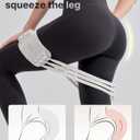 YOTTOY Adjustable Resistance Band Set,2060 lbs with 6 Latex Bands,Exercise Bands for Home Gym, Workout Bands for Legs & Glutes, Elastic Bands for Exercise, Stretch Bands for Fitness Training (Grey)