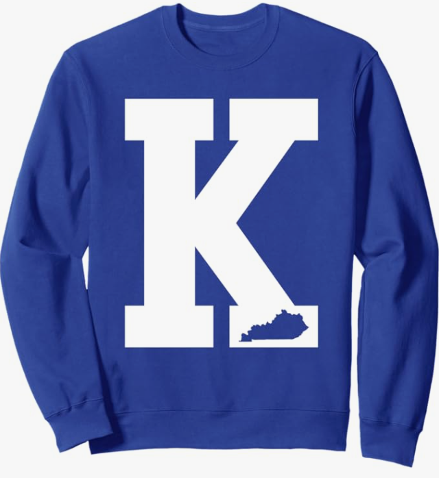 Vintage Letter K Kentucky Blue Sweatshirt