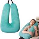 Atablyn Neck Pillow for Kids Travel Provides Double Support to The Head and Neck in Any Sleeping Position on Flights, Car, and at Home, Comfortable Airplane Travel Pillow