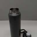 Amazon Basics Large Insulated Stainless Steel Water Bottle, Leakproof Spout Lid, BPA-Free, Vacuum Insulated, Keeps Drinks Cold, Portable, 30.1 ounces, Gray