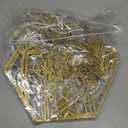 Peryiter 3 Pcs Metal Flower Wall Decor Minimalist Floral Wall Hanging Decor Metal Flower Rustic Floral Art for Spring Living Room Bathroom Kitchen Indoor Outdoor(Gold)