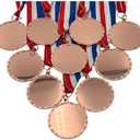 Express Medals Various 10 Pack Styles of Blank Award Medals with Neck Ribbons Trophy Award Prize Gift (Design 15)
