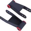 ECOTRIC 2"-3" Lowering Drop Shackles Rear Compatible With 2004-2014 Ford F150 F-150 Rear leveling shackles Adjustable 2" to 3" Leveling kit 2wd Black