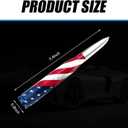 2 x 1 PC Car Antenna, 0.78" x 5.51" Patriotic Elements American Flag Design Anti-theft Vehicle Signal Bullet Antenna, Personalized Decoration Signal Booster for Chevrolet Ford Dodge Ram (Silver)