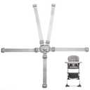 High Chair Straps Replacement Compatible with Graco - 5 Point Harness Straps for High Chair, Straps Length Adjustable Highchair Strap, Easy to Install Straps Belt, High Chair Accessories