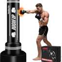 Freestanding Punching Bag with Stand, Men Standing Kickboxing Bag, Heavy Boxing for Adult Teens, Suitable for MMA Dummy Karate Home Gym Training Equipment Excludes Gloves and Pumps