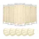 FriCARE Face Masks Disposable for Adults, 4 Ply ASTM Level 3, FSA HSA Eligible, Allergy Protection, Individually Wrapped, 50 Pack, Cream