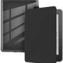 Case for 6" Kindle (10th Generation-2019 Release), Ultra Clear Soft Flexible Transparent TPU Back Cover with Auto Sleep/Wake for Kindle (Model NO. J9G29R), Black