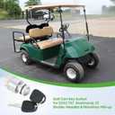10L0L Ignition Switch for EZGO Golf Carts (1981-Up) - 4-Terminal Key Starter Switch Compatible with TXT, Workhorse, ST, Shuttle & Medalist Models - Replace OEM 33639-G01 (Standard Key)