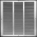 24x 24Return Air Grille Aluminum Louvered Vent Cover for Wall, Return Air Vent Cover 24 x 24 HVAC Duct Cover Air Filter Grille Vent Grille for Sidewall Ceiling (Silver)
