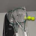 Tennis Rackets 2 Players Recreational for Beginners,Pre-Strung 27 Inch Light Adult Racquet Set for Women Men with Tennis Balls,Overgrips and Carry Bag
