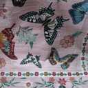 Butterfly Rug for Living Room, 8x10 Modern Indoor Large Area Rug for Bedroom Dining Room Home Decor, Non Slip Stain Resistant 