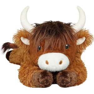 4 lbs Weighted Stuffed Animals, Cute Highland Cow Stuffed Animals-Weighted Cow Plush Toy Gifts for Kids,Adults,Boys and Girls (21inch) (Brown)