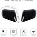 RT-TCZ Rearview Mirror Cover Trim Kit Decoration for Ford Mustang 2015 2016 2017 2018 2019 2020 2021 2022 2023 2024 (Black)