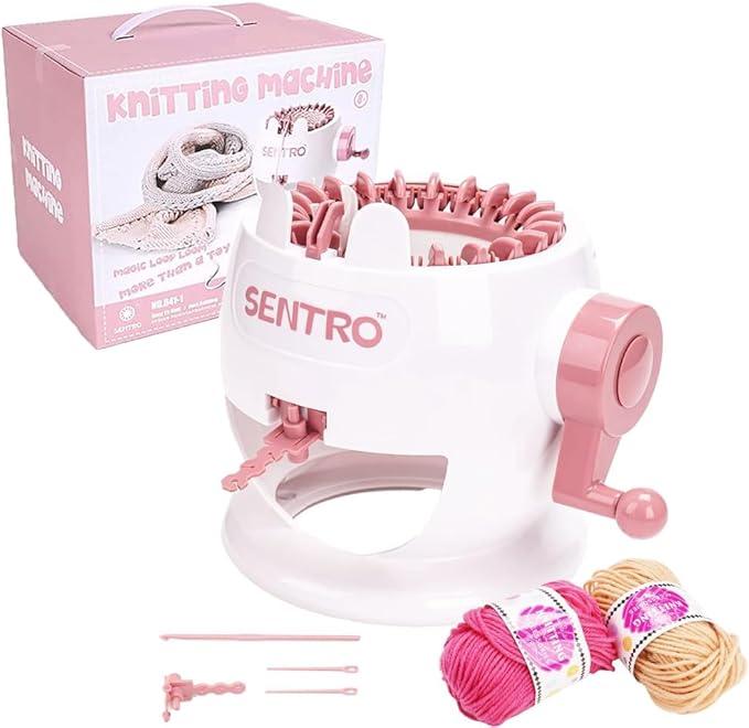 Knitting Machine 22 Needles, Double Knitting Machine kit, Board Rotating Double Weaving Machine kit for Dults or Kids Gift Knit Scarf Hat Sock, l11 (22 l1), 22 pin (L1), YNUSL11