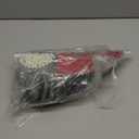 WILLBOND Halloween Lady Costume Wig Set Half Black and White Wig Faux Pearl Necklace (Style 2)