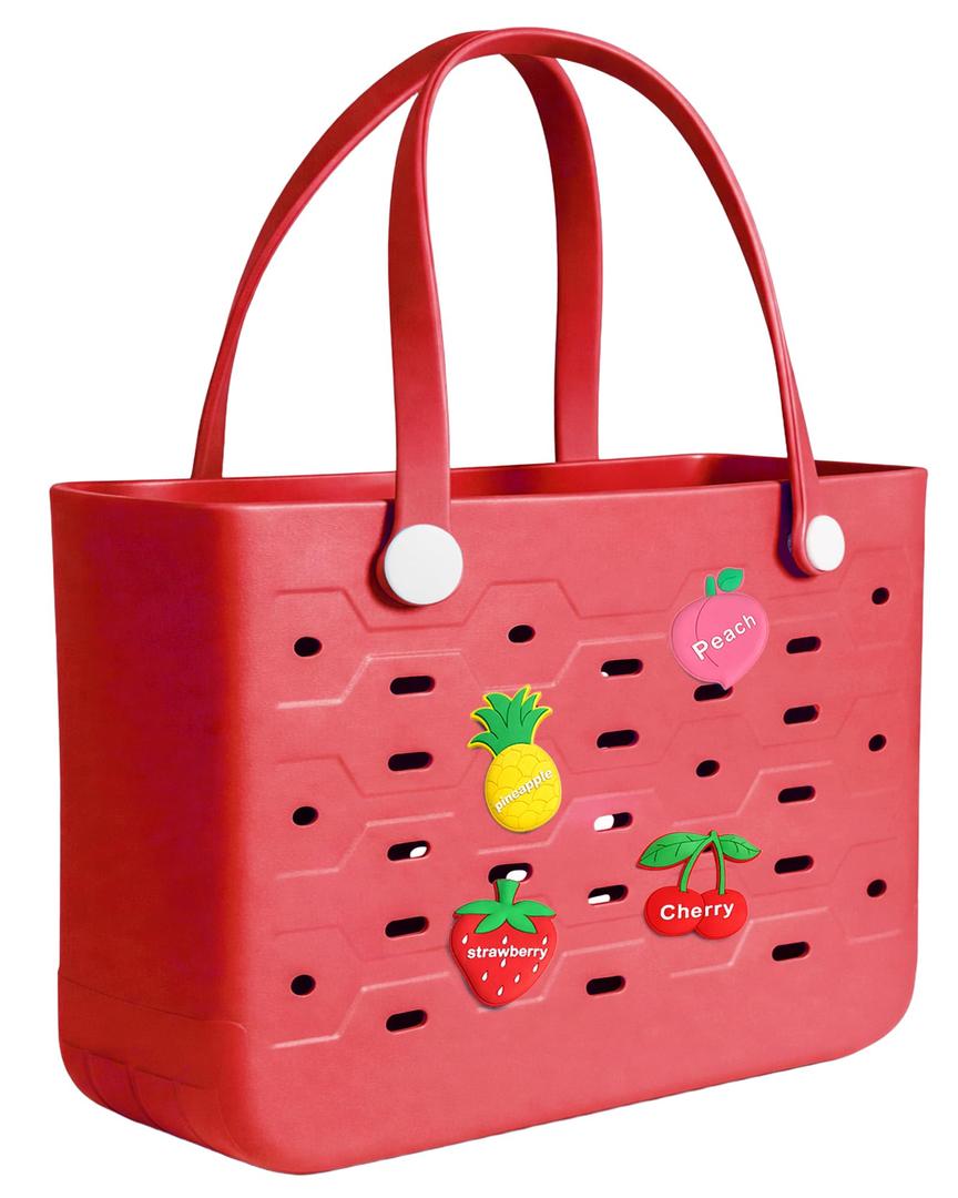 Beach Tote Bag for Women - Chic & Durable EVA Rubber Beach Bag Waterproof, Sandproof Cave Bags, Large Capacity Pool Bag with Handles - Perfect for Beach, Pool, Gym, Travel & Everyday Essentials