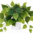 Waipfaru Faux Plants Indoor with Plastic Pots, Realistic Small Fake Plants, Fake Plants with Pothos, Fake Potted Plants, Artificial Plant for Home Shelf Bathroom Kitchen Office Indoor Outdoor Decor