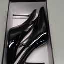 Slingback Heels for Women Pointed Toe Stiletto High Heels Stretch Slip on Backless Patent Leather Fashion Comfortable Dress Pumps Shoes