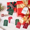 Christmas Gift Tags - 48 pcs Present Tags with Rope for Personalizing Your Holiday Gifts, DIY, Xmas Decorations & Gift Labels, Gift Tags for Presents, Christmas Name Tag for Gifts Decor