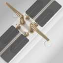 Faucet Mat for Kitchen Sink, Diatomite Stone Drying Sink Protectors, Bathroom Faucet Splash Guard, Quick Dry Water Absorbing, Non-Slip Tray for Kitchen Counter, Gray, 11.8" x 3.9" x 2pcs (Grey)