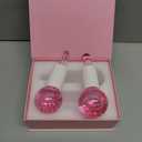 Ice Globes for Face 2Pcs Freezer Safe Ice Globes for Facials, Skin Tightening & Anti-Aging Reusable Facial IceGlobes for Reduction of Puffiness & Wrinkles of Face, Neck & EyesPink