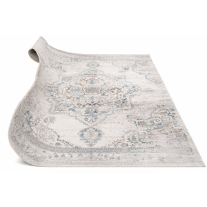 Persian Area Rug, Victoria, 7567a Ivory and Blue, Size 235x0320