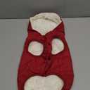 Windproof Waterproof Dog Coat Fleece & Cotton Lined Warm Jacket, Cold Weather Pet Apparel Clothes Vest for Small Medium Large Dog (L, Red)