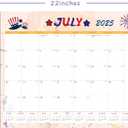 2026 Desk Calendar Large 22x17  Desk Top Calendar 2026 with plastic cover (Sand (July 2025-Dec 2026))