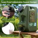 5 Gallon Water Jug, Camping Water Container, BPA Free Portable Water Dispenser with Spigot, Leak-Proof Large Camping Water Jug for Emergency Storage,Outdoor,Hiking
