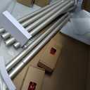 TONIAL 2 Pack Curtain Rods 32 to 58 Inch, Telescoping Splicing 3/4 Single Rods for Windows Christmas Decorative Drapery Rod with Acrylic Diamond Finial, Nickel